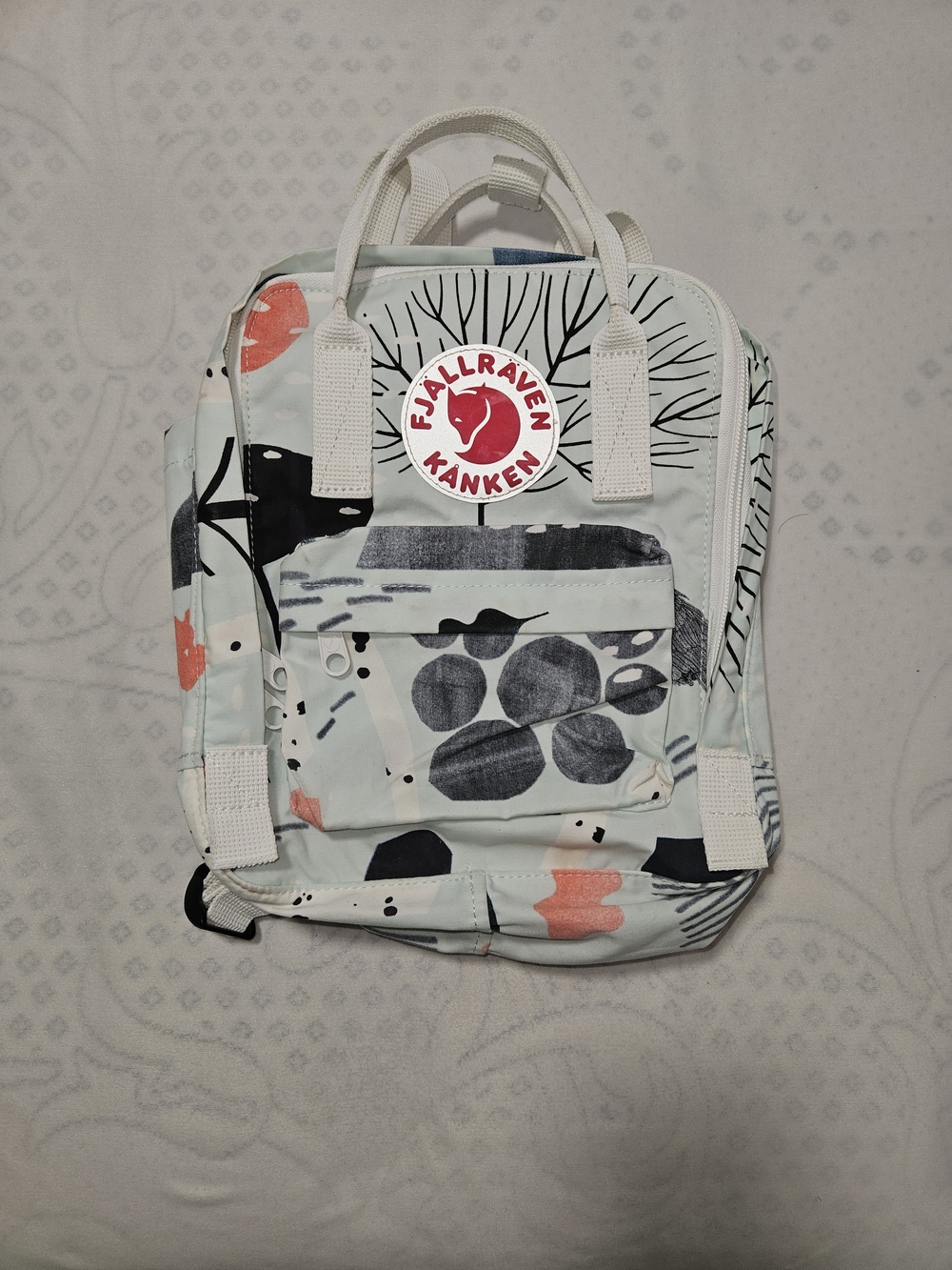 Rare Fjallraven Kanken Art Mini Birch Forest Backpack AS-IS
